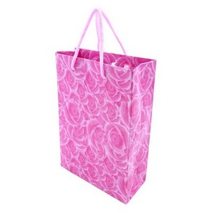 粉紅玫瑰紙提袋－25入